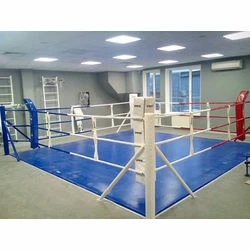 Ринг боксерский напольный Sportko 5м на 5м, по канатам 4м на 4м